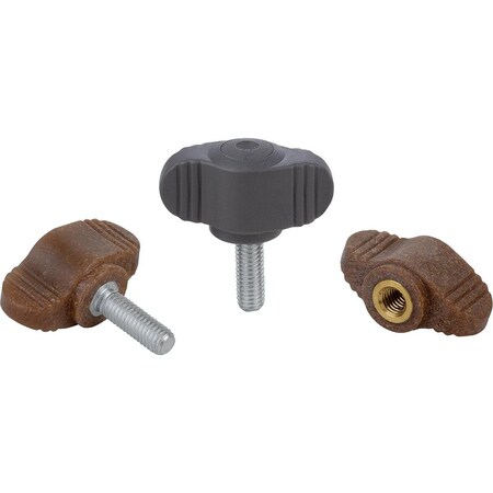 Kipp Wing Grip Miniwing Biopolymer D=M04X8 A=28, H=15, Form:L, Natural Breech K0274.10004143X8